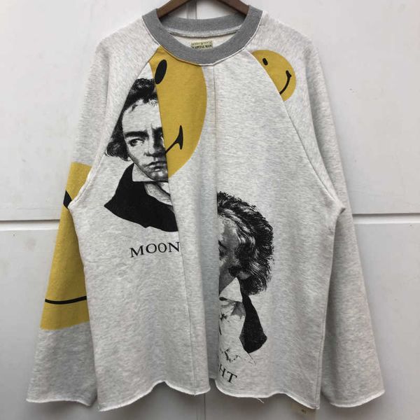 chao brand kapital man hirata hehong smiling face beethoven patchwork loose mens sweater womens coat, Black
chao brand kapital man hirata hehong smiling face beethoven patchwork loose mens sweater womens coat, Black