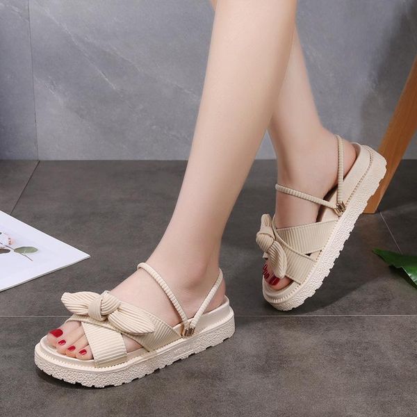 sandals women's summer fairy style 2021 fashion student platform roman flat shoes, Black
sandals women's summer fairy style 2021 fashion student platform roman flat shoes, Black