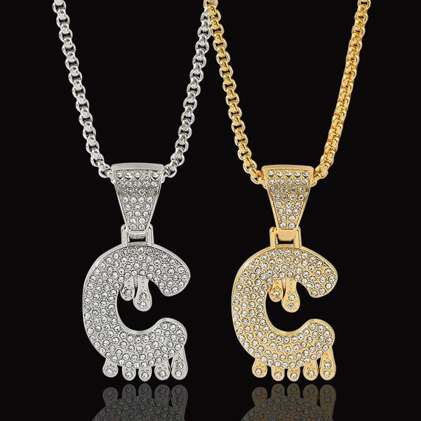 pendant necklaces drip initials bubble letters chain for men women cubic zircon hip hop jewelry, Silver
pendant necklaces drip initials bubble letters chain for men women cubic zircon hip hop jewelry, Silver