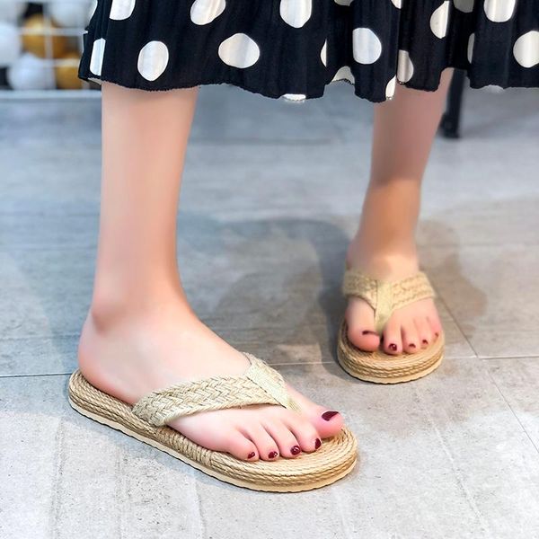women natural raffia flat slide sandals straw toe post flip flops for daliy comfy slippers, Black
women natural raffia flat slide sandals straw toe post flip flops for daliy comfy slippers, Black