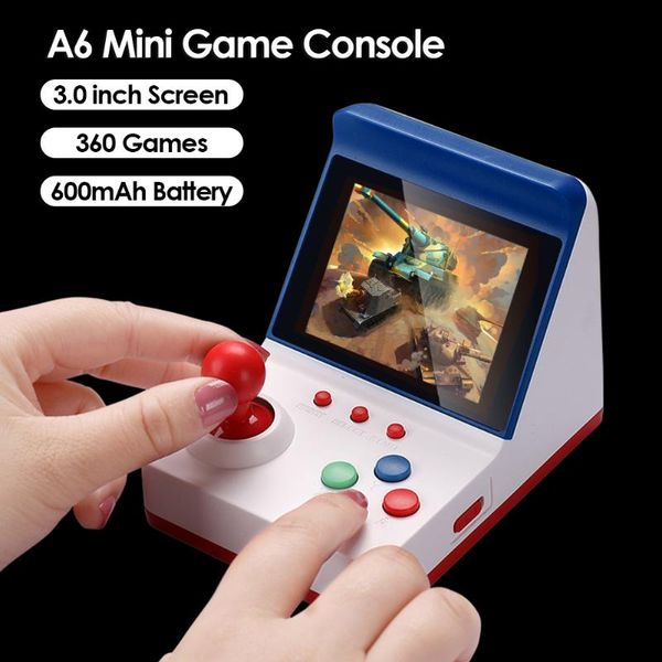 powddiy a6 3.0 inch mini retro game console portable dual controler handheld player built-in 360 for kid gift players
powddiy a6 3.0 inch mini retro game console portable dual controler handheld player built-in 360 for kid gift players