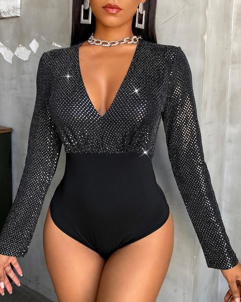 women's jumpsuits & rompers 2021 spring autumn deep v neck black lace sheer mesh studded see through long sleeve corset body blouse wom, Black;white
women's jumpsuits & rompers 2021 spring autumn deep v neck black lace sheer mesh studded see through long sleeve corset body blouse wom, Black;white