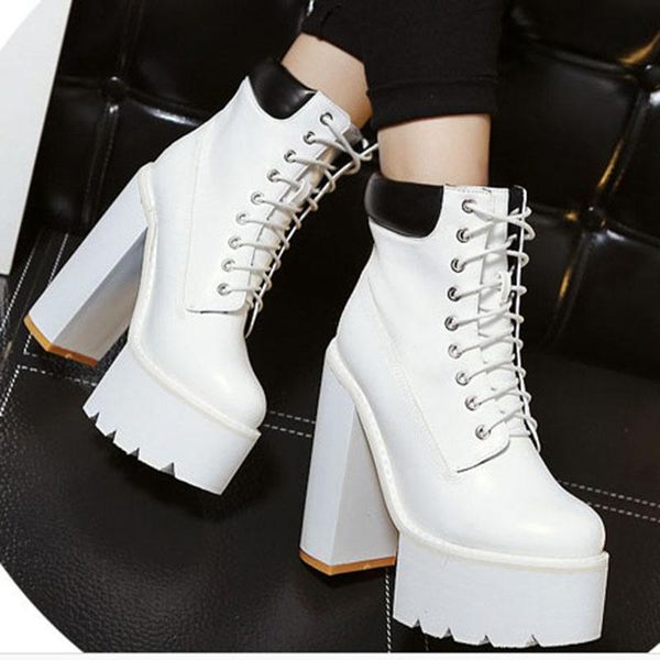boots preto branco 2021 thick bottom with ankle round head color matching waterproof platform women's, Black
boots preto branco 2021 thick bottom with ankle round head color matching waterproof platform women's, Black