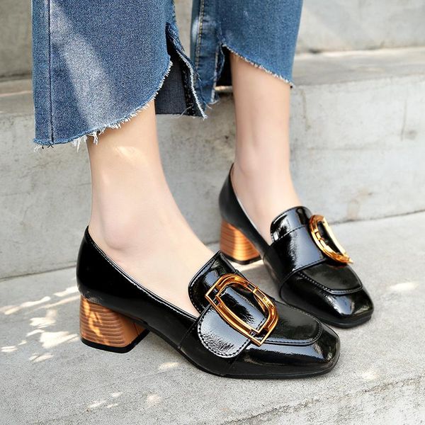 women casual shoes black metal buckle woman pump slip-on party wedding office ladies chaussures femme 979w dress
women casual shoes black metal buckle woman pump slip-on party wedding office ladies chaussures femme 979w dress