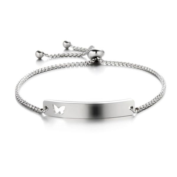 charm bracelets butterfly stainless steel bracelet silver color jewelry bangle adjustable for women men couple lady girls boys gift, Golden;silver
charm bracelets butterfly stainless steel bracelet silver color jewelry bangle adjustable for women men couple lady girls boys gift, Golden;silver
