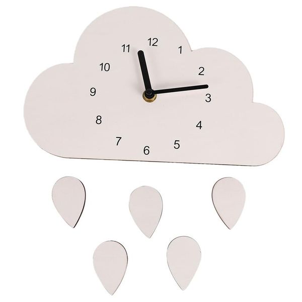 wall clocks nordic style nursery clock wooden cloud water droplets hanging decoration decor kids children's room
wall clocks nordic style nursery clock wooden cloud water droplets hanging decoration decor kids children's room