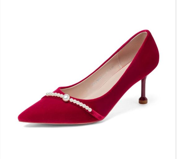 women's shoes spring and autumn high fine heel pointed end @k37, Black
women's shoes spring and autumn high fine heel pointed end @k37, Black