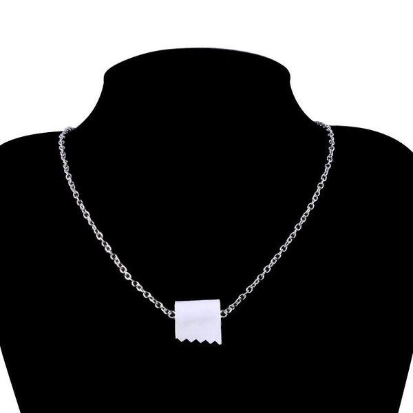 pendant necklaces toilet paper roll necklace wire polymer clay handmade long for women creative jewelry gift, Silver
pendant necklaces toilet paper roll necklace wire polymer clay handmade long for women creative jewelry gift, Silver
