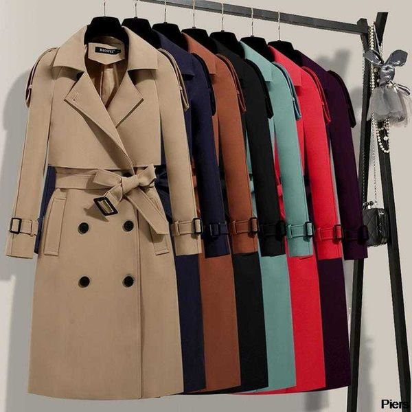 women's trench coats 2021 autumn women coat elegant long casual overcoat double breasted windbreaker female with belt outerwear plus si, Tan;black
women's trench coats 2021 autumn women coat elegant long casual overcoat double breasted windbreaker female with belt outerwear plus si, Tan;black