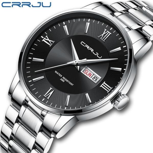 wristwatches crrju mens watches stainless steel waterproof watch automatic mechanical wrist for men business fashion gents, Slivery;brown
wristwatches crrju mens watches stainless steel waterproof watch automatic mechanical wrist for men business fashion gents, Slivery;brown