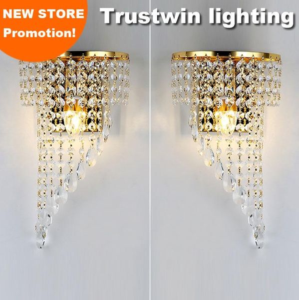 left right a pair of light chrome wall lamp sconce gold foyer living bedroom bedside with crystal
left right a pair of light chrome wall lamp sconce gold foyer living bedroom bedside with crystal