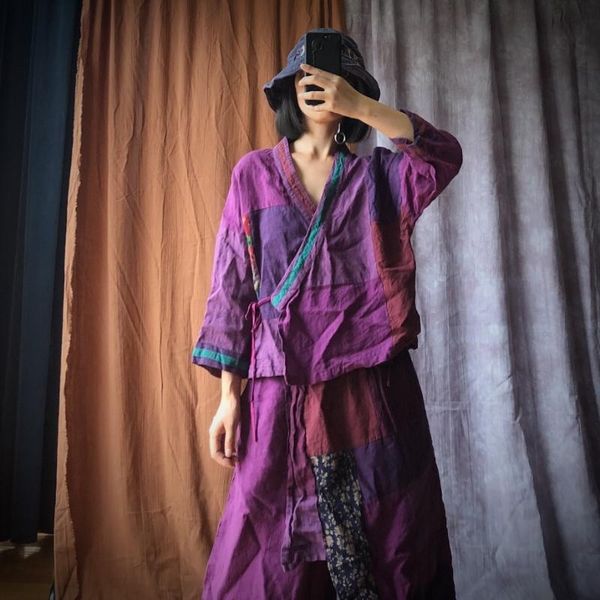 women's jackets women loose linen patchwork jacket ladies flax short coat outerwear female 2021 vintage, Black;brown
women's jackets women loose linen patchwork jacket ladies flax short coat outerwear female 2021 vintage, Black;brown