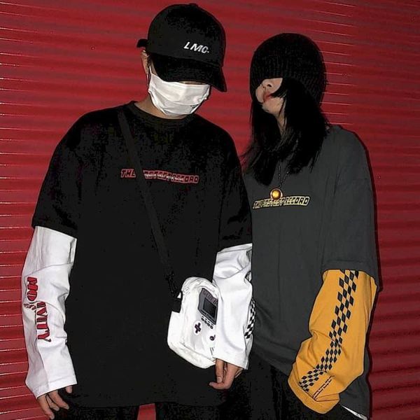 women's knits & tees men's and women's long sleeved t-shirts, loose hip hop shirts, korean students sew hong kong style, comb, White
women's knits & tees men's and women's long sleeved t-shirts, loose hip hop shirts, korean students sew hong kong style, comb, White