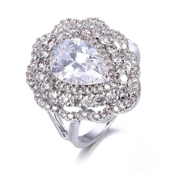 cluster rings bettyue fascinating flower appearance with waterdrop cubic zircon white color ring for women&girls in banquet attractive jewel, Golden;silver
cluster rings bettyue fascinating flower appearance with waterdrop cubic zircon white color ring for women&girls in banquet attractive jewel, Golden;silver
