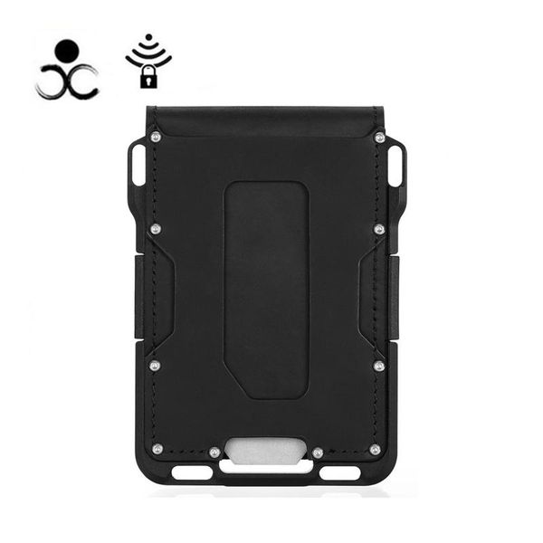 card holders rfid aluminum alloy wallet multifunctional outdoor titanium tool holder men's layer wind horse leather, Brown;gray
card holders rfid aluminum alloy wallet multifunctional outdoor titanium tool holder men's layer wind horse leather, Brown;gray