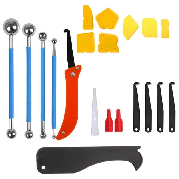 professional hand tool sets 20pcs finishing puller kitchen squeegee remover floor tile silicone sealant scraper sink joint caulking kit manu
professional hand tool sets 20pcs finishing puller kitchen squeegee remover floor tile silicone sealant scraper sink joint caulking kit manu
