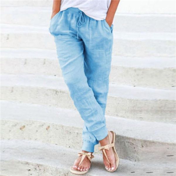 women's pants & capris women casual female drawstring tie trousers comfortable lady polyester cotton linen solid color, Black;white
women's pants & capris women casual female drawstring tie trousers comfortable lady polyester cotton linen solid color, Black;white