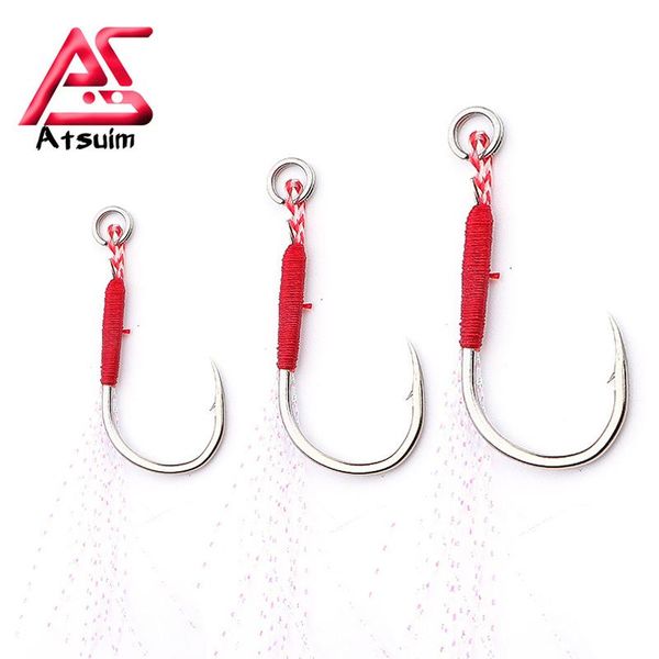 10pcs/pack fishing lure slow jigging cast jigs assist hook spoon barbed single jig hooks pesca high carbon steel
10pcs/pack fishing lure slow jigging cast jigs assist hook spoon barbed single jig hooks pesca high carbon steel