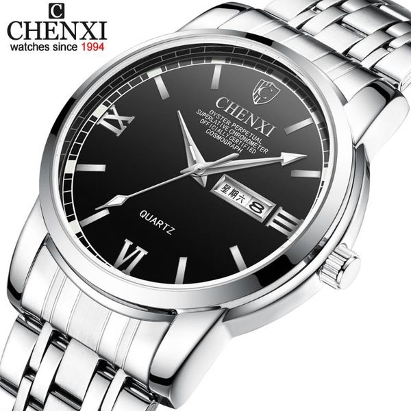 wristwatches chenxi brand fashion men watch silver black stainless steel quartz wrist luxury mens business waterproof luminous watches, Slivery;brown
wristwatches chenxi brand fashion men watch silver black stainless steel quartz wrist luxury mens business waterproof luminous watches, Slivery;brown