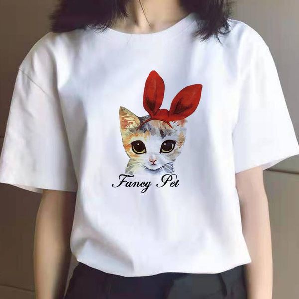 women's t-shirt women t shirts funny cat graphic print harajuku summer female tshirt white tee casual short oversize woman fashion vog
women's t-shirt women t shirts funny cat graphic print harajuku summer female tshirt white tee casual short oversize woman fashion vog