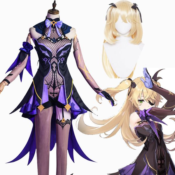 game genshin impact fischl cosplay costume women dress cosplay wigs shoes set halloween carnival uniforms surprise gift, Black
game genshin impact fischl cosplay costume women dress cosplay wigs shoes set halloween carnival uniforms surprise gift, Black