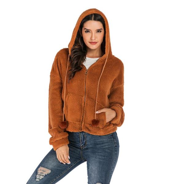 women's jackets winter fleece loose hooded coats autumn faux fur coat women 2021 overcoat pocket plus size solid color casual clothing, Black;brown
women's jackets winter fleece loose hooded coats autumn faux fur coat women 2021 overcoat pocket plus size solid color casual clothing, Black;brown
