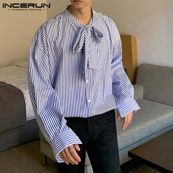 men's casual shirts 2021 blouse irregular stripes korea style floating fashion male charm trend handsome leisure long sleeve s-5xl ince, White;black
men's casual shirts 2021 blouse irregular stripes korea style floating fashion male charm trend handsome leisure long sleeve s-5xl ince, White;black