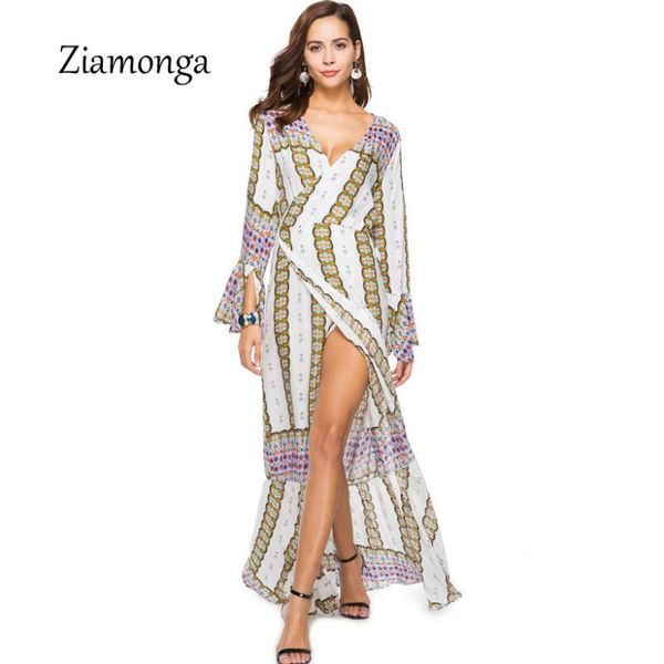 casual dresses ziamonga women summer dress 2021 v-neck retro print elegant flare sleeve beach female maxi party split, Black;gray
casual dresses ziamonga women summer dress 2021 v-neck retro print elegant flare sleeve beach female maxi party split, Black;gray