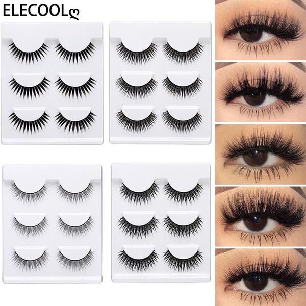 false eyelashes elecool 3pairs 3d mink lashes natural dramatic stage fake volume makeup eyelash extension silk
false eyelashes elecool 3pairs 3d mink lashes natural dramatic stage fake volume makeup eyelash extension silk
