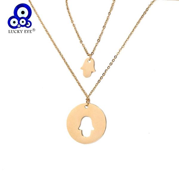 pendant necklaces lucky eye stainless steel fatima hamsa hand necklace gold silver color long chain for women girls jewelry le775
pendant necklaces lucky eye stainless steel fatima hamsa hand necklace gold silver color long chain for women girls jewelry le775