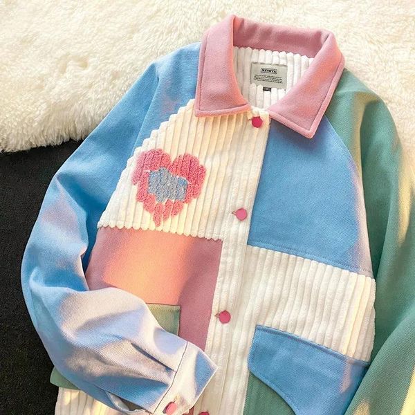 women's jackets women harajuku coat color block love baseball uniform jacket cardigan pocket clothes size loose vintage punk club puff, Black;brown
women's jackets women harajuku coat color block love baseball uniform jacket cardigan pocket clothes size loose vintage punk club puff, Black;brown