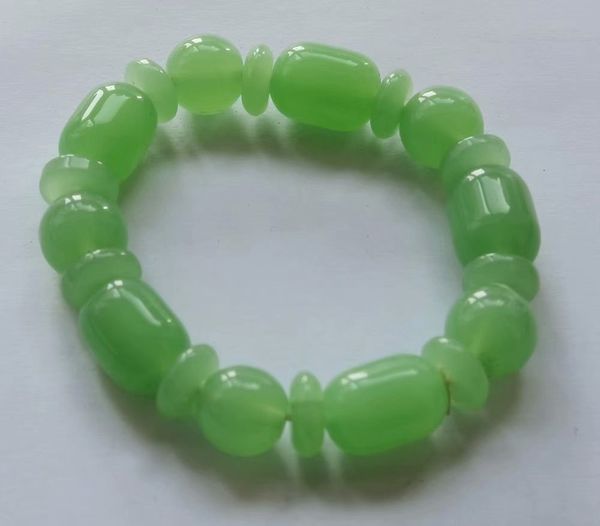 10 pcs fashion selling green color glass hand woven lovely bracelets, Golden;silver
10 pcs fashion selling green color glass hand woven lovely bracelets, Golden;silver