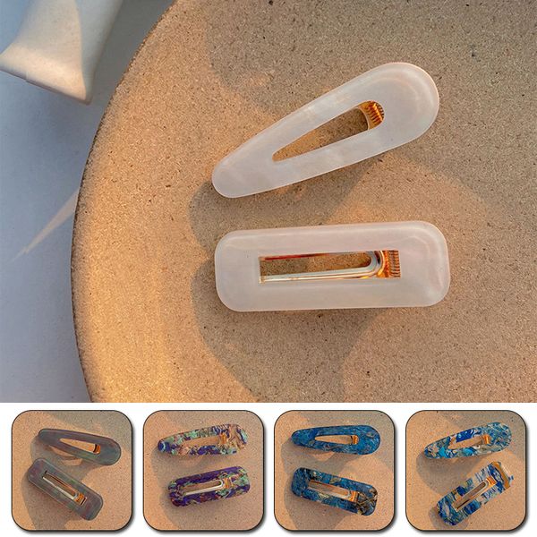 New Fashion Hairpins Barrettes Marbling Leopard Acetate Geometric Hair Clips Headwear For Women Girls Sweet Hair Accessories
New Fashion Hairpins Barrettes Marbling Leopard Acetate Geometric Hair Clips Headwear For Women Girls Sweet Hair Accessories