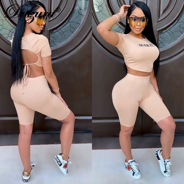 dulzura letter print lace up hollow out women two piece set crop biker shorts stretch streetwear autumn winter workout, Black;white
dulzura letter print lace up hollow out women two piece set crop biker shorts stretch streetwear autumn winter workout, Black;white