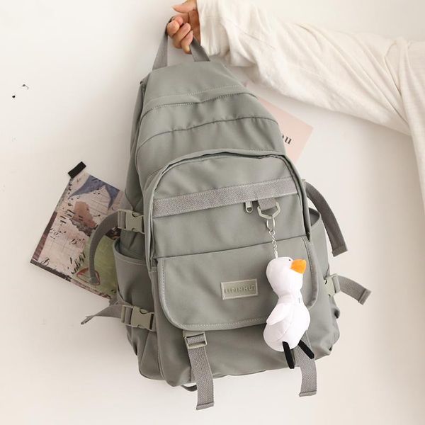 solid color female backpack for girls korean large-capacity school bag teenage girl boy students college
solid color female backpack for girls korean large-capacity school bag teenage girl boy students college