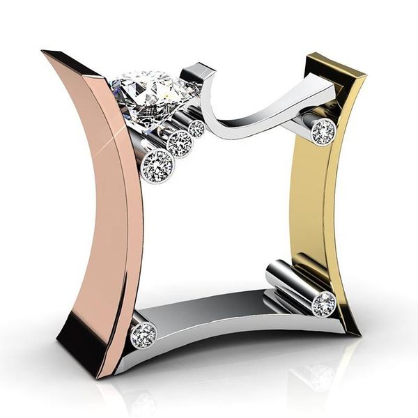 square zircon and ring fashion tri-color wedding rings for women engagement jewelry cz cluster, Golden;silver
square zircon and ring fashion tri-color wedding rings for women engagement jewelry cz cluster, Golden;silver