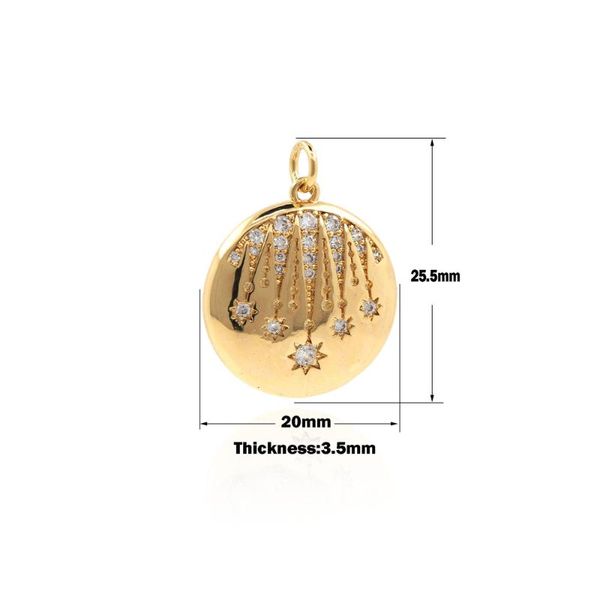 charms cubic zirconia meteor pendant cz micropavé round necklace star charm diy jewelry making accessories 25.5Ã20Ã3.5mm, Bronze;silver
charms cubic zirconia meteor pendant cz micropavé round necklace star charm diy jewelry making accessories 25.5Ã20Ã3.5mm, Bronze;silver