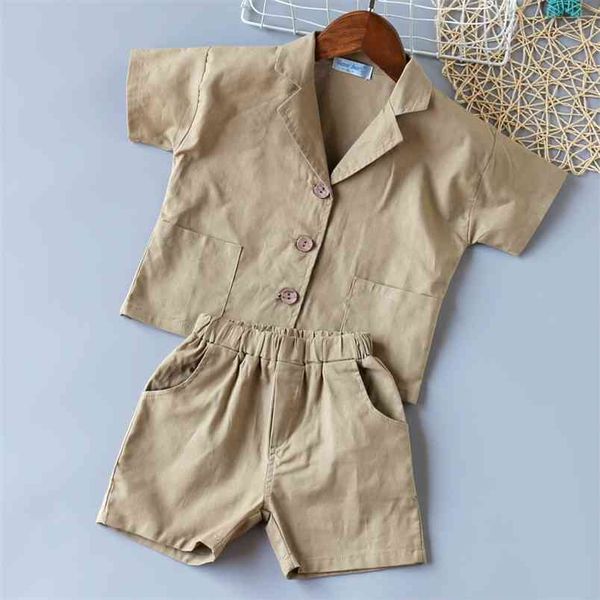 summer suit short sleeve shirt+short 2pcs clothing sets boy kid clothes children girl 210528, White
summer suit short sleeve shirt+short 2pcs clothing sets boy kid clothes children girl 210528, White