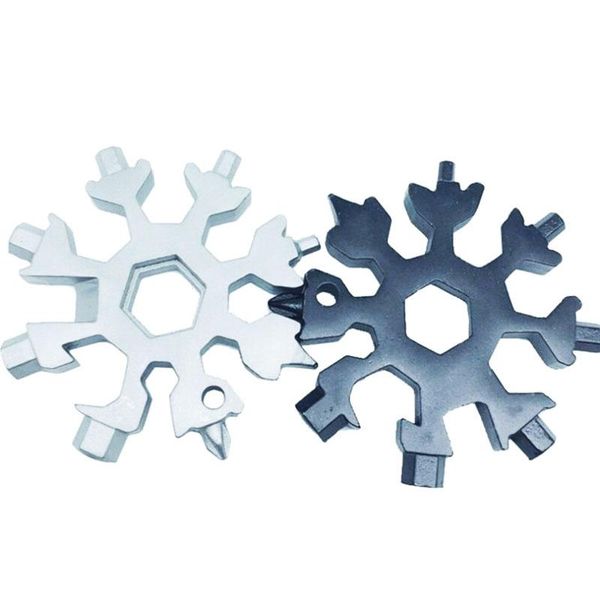 keychains 18 in 1 snowflake shaped stainless steel multi-purpose tool card multi-functional screwdriver with keychain compact portable, Silver
keychains 18 in 1 snowflake shaped stainless steel multi-purpose tool card multi-functional screwdriver with keychain compact portable, Silver
