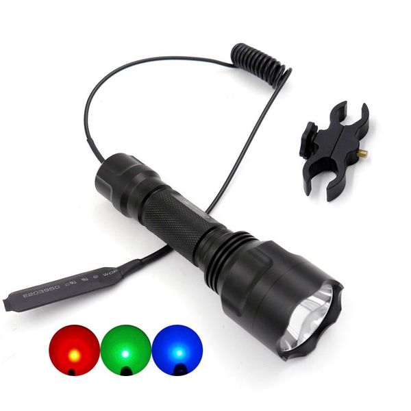 green red blue light aluminum led hunting tactical cree torch lamp with remote switch gun mount flashlights torches
green red blue light aluminum led hunting tactical cree torch lamp with remote switch gun mount flashlights torches