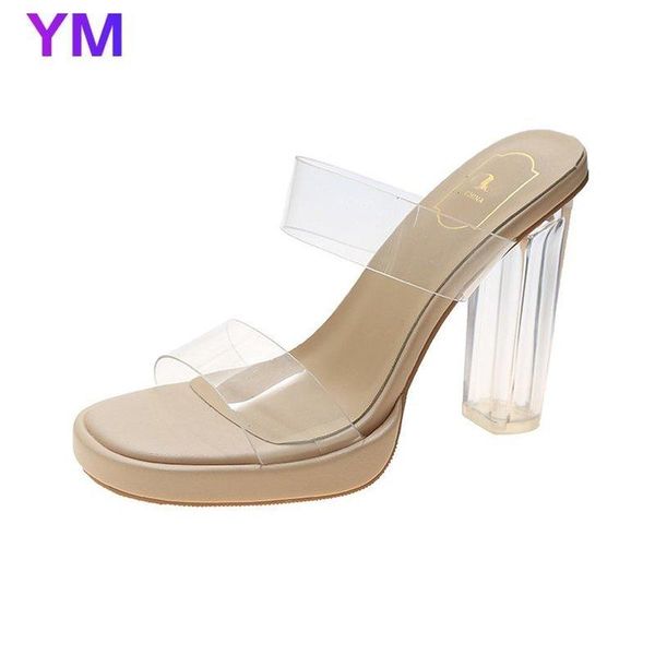 heel women's slippers pvc transparent high heels summer women sandals peep toe woman shoes slides apricot, Black
heel women's slippers pvc transparent high heels summer women sandals peep toe woman shoes slides apricot, Black