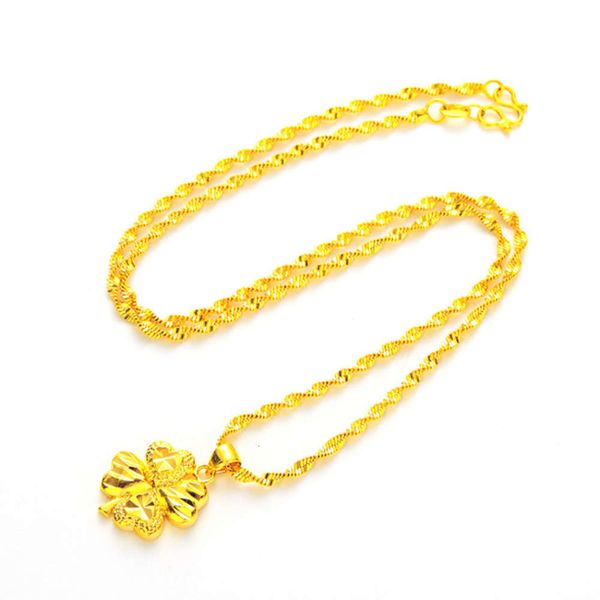vietnam shajin clover necklace brass gold plated 24k korean fashion jewelry women, Black
vietnam shajin clover necklace brass gold plated 24k korean fashion jewelry women, Black