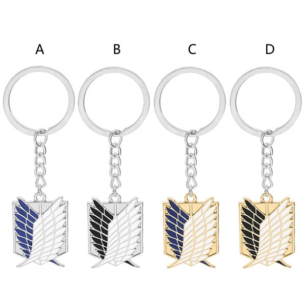 anime attacks on titan scouting legions emblem keychain wing of liberty pendant keyring cosplay fashion jewelry, Silver
anime attacks on titan scouting legions emblem keychain wing of liberty pendant keyring cosplay fashion jewelry, Silver