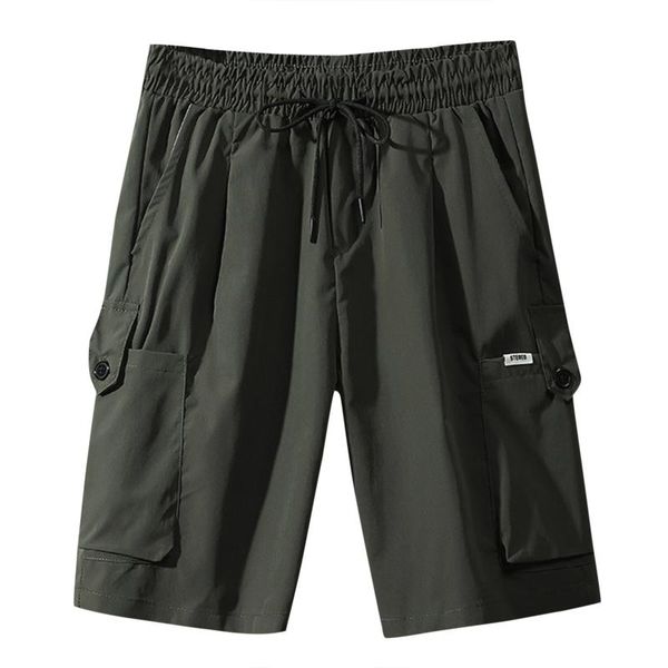 men's shorts summer casual daily knee length cargo pants solid drawstring pocket button plus size bermuda masculina, White;black
men's shorts summer casual daily knee length cargo pants solid drawstring pocket button plus size bermuda masculina, White;black