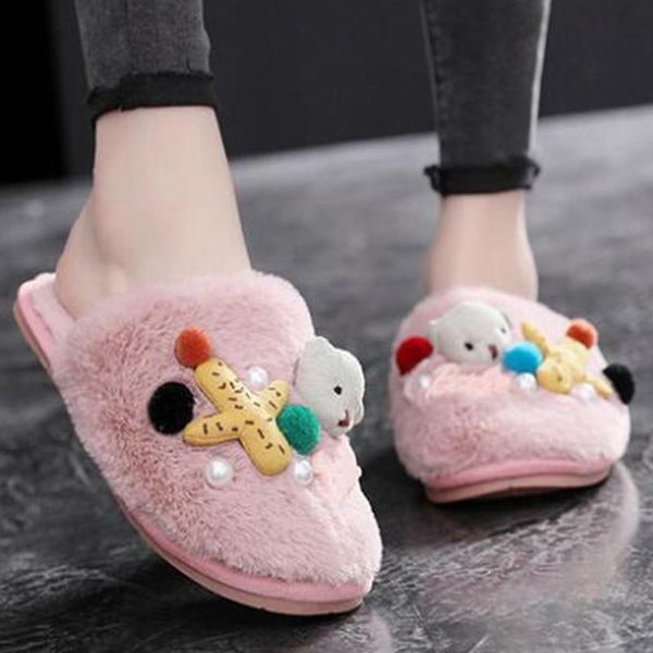 slippers fashion women winter home cartoon cactus bear head hairball soft warm house indoor cotton s960, Black
slippers fashion women winter home cartoon cactus bear head hairball soft warm house indoor cotton s960, Black