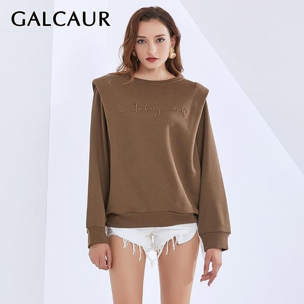 women's hoodies & sweatshirts galcaur patchwork embroidery sweatshirt for women o neck long sleeve loose cotton casual female 2021 autu, Black
women's hoodies & sweatshirts galcaur patchwork embroidery sweatshirt for women o neck long sleeve loose cotton casual female 2021 autu, Black