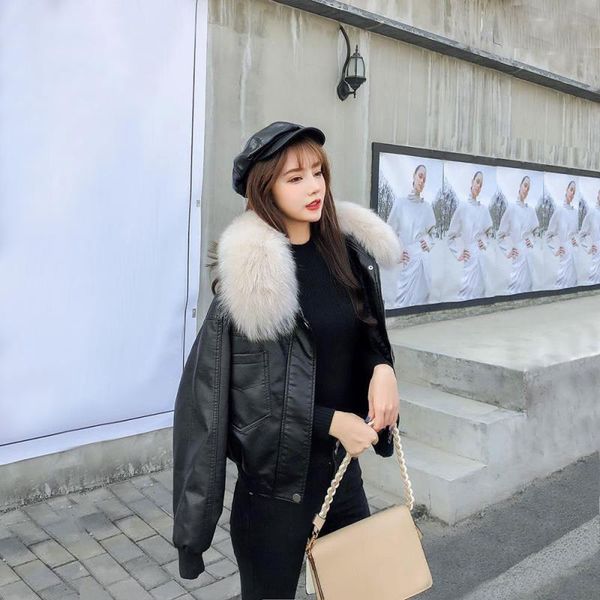 women's leather & faux 2021 spring autumn women fashion pu female elegant solid fur jackets ladies long sleeve black streetwear coats q
women's leather & faux 2021 spring autumn women fashion pu female elegant solid fur jackets ladies long sleeve black streetwear coats q