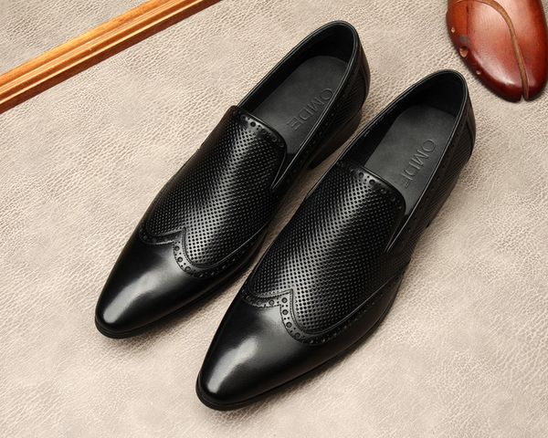 men casual oxford leather dress shoe genuine leather pointed toe slip on formal wedding business shoe black summer shoes lofers
men casual oxford leather dress shoe genuine leather pointed toe slip on formal wedding business shoe black summer shoes lofers