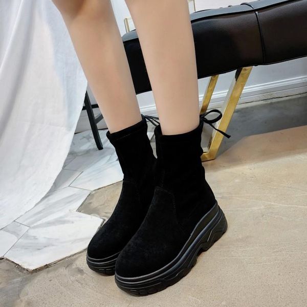 boots comfortable stretch ankle slip on flat platform shoes women's autumn spring socks brand casual show 2021, Black
boots comfortable stretch ankle slip on flat platform shoes women's autumn spring socks brand casual show 2021, Black