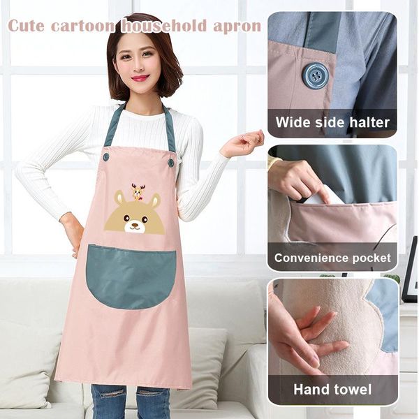 aprons cook with waterproof material and cute cartoon bear deer images for cooking creative din889
aprons cook with waterproof material and cute cartoon bear deer images for cooking creative din889